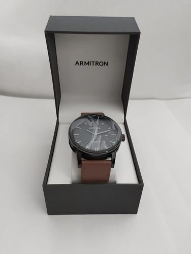 Reloj Café Armitron Caballero Unitalla Mod. 205440dgdgbn