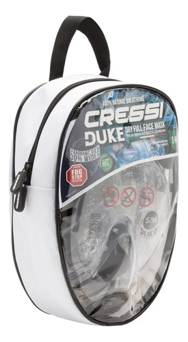 Cressi Duke Dry, Transparente/translúcido Rosa, S/m