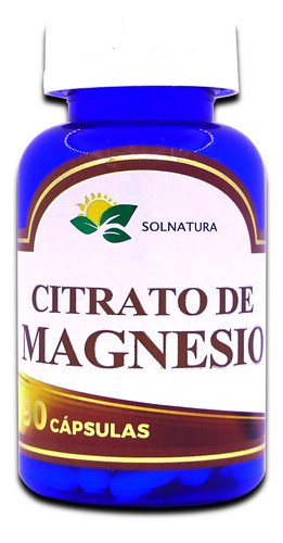 Citrato De Magnesio 90 Capsulas 500mg / Calambres
