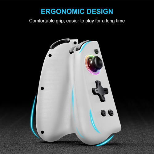 Mando Inalámbrico Linyuvo Ks42 Pro Blanco Para Switch Blanco