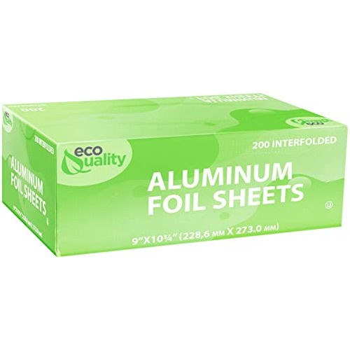 [400 Count] Papel De Aluminio Premium Pre-cortado