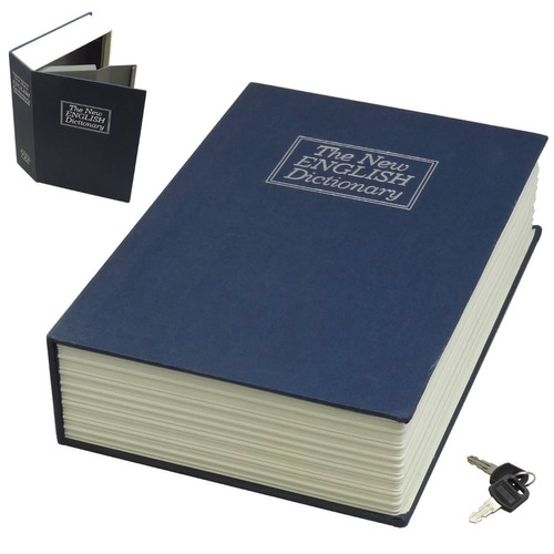 Caja Fuerte Oculta En Libro 18x12x5.5cm -  Electroimporta
