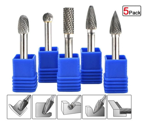 Ff Broca Carboneto Tungstênio Para Rebarbação 1/4, 5