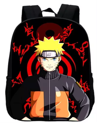 Mochila Escolar Infanto- Juvenil Naruto Uzumaki Anime Desenho em