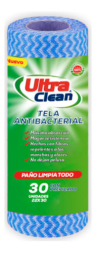 Tela Antibacterial Uclean 24rollos 30pcs