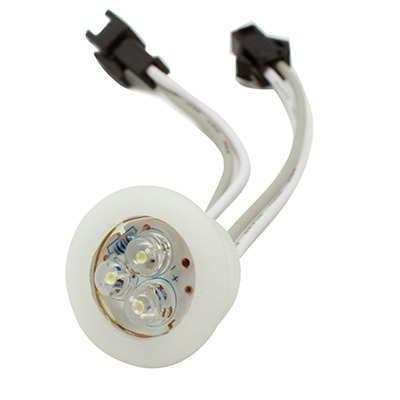 Modulo Redondo Feria 3 Leds Blanco 60 Pzs Lmd-d5mm-w3-19p