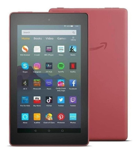 Imagen 1 de 2 de Tablet  Amazon Fire 7 2019 KFMUWI 7" 16GB plum y 1GB de memoria RAM