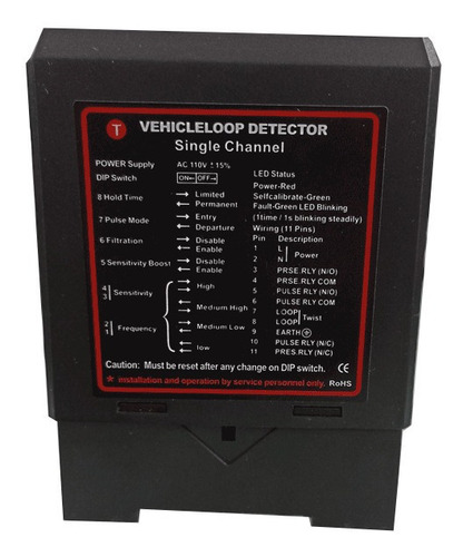 Sensor De Masa Vehicular Para Barrera De Control De Acceso