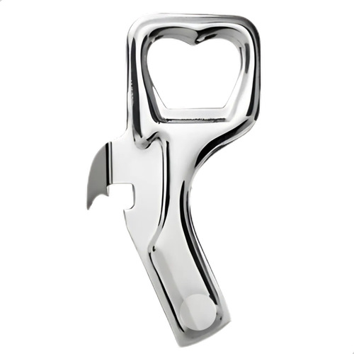 Abridor De Lata E Garrafa Aço Inox Resistente Cozinhas E Bar