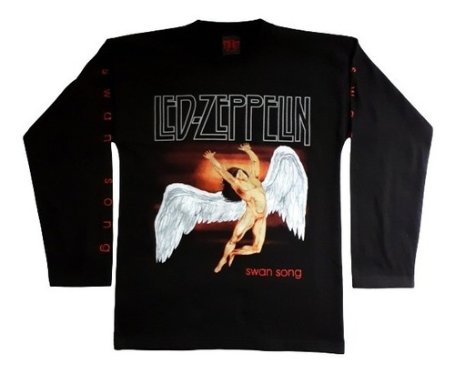 Led Zeppelin Swan Song Polo Talla Small [rockoutlet] Remate