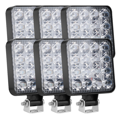 6piezas 48wfoco De Bombilla Led Para Faro De Coche