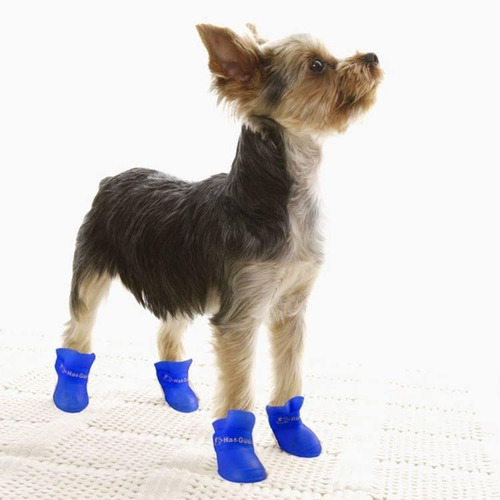 Imagen 6 de 7 de Botas Impermeables En Silicona Para Perros Pequeños