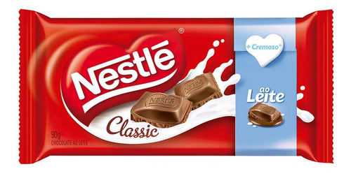 Imagen 2 de 5 de Chocolate Nestle Classic Con Leche Cremoso - Pack X12 Unid