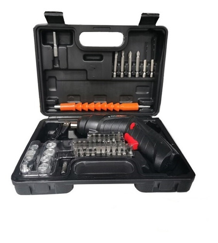 Kit Taladro Destornillador 3.6v Con 45 Accesorios