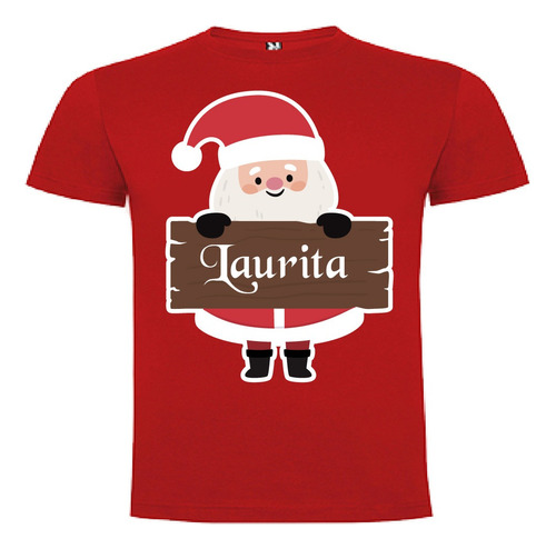 Polera Viejo Pascuero Santa Navidad Personalizada Niños D2