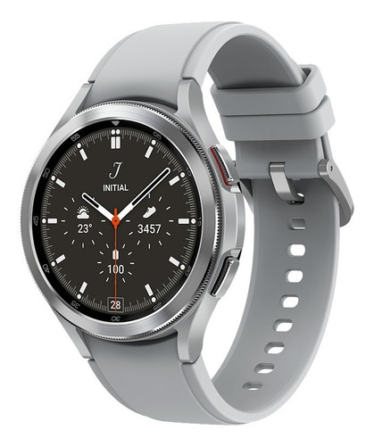Samsung Galaxy Watch4 Classic (Bluetooth) 1.4" caja 46mm de acero inoxidable black, malla black de fluoroelastómero y bisel black de acero inoxidable SM-R890