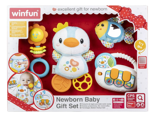 Conjunto De Regalo Para Bebe Modelo 003036 Winfun