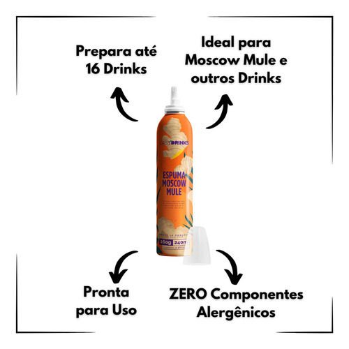 Vodka Smirnoff 600ml + Kit Drink Moscow Mule Easy Drinks