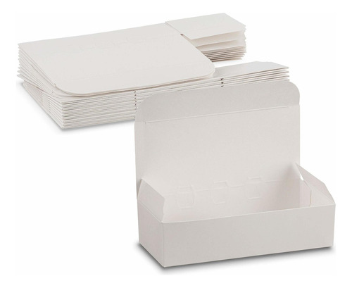 Caja Extra Pequeña De Cartón Blanco Para Dulces Y Cho...