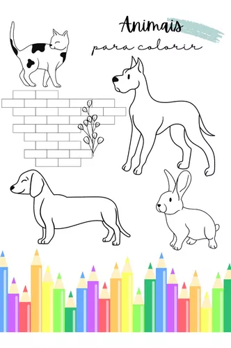 200 Desenhos de Animais para Colorir e Imprimir - Online Cursos