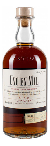 Brandy Uno En Mil 700 Ml