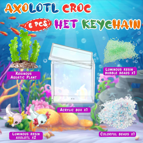 Hydren Axolotl Diy Tank Axolotl Craft Mini Axolotl Figuras A
