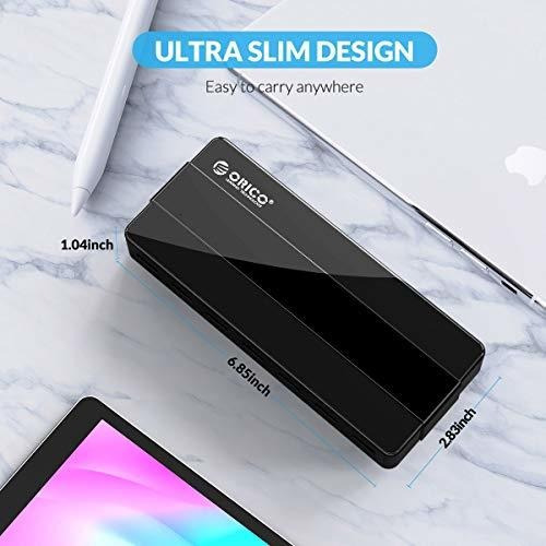Hub Usb 3.0 Alimentado De 7 Puertos, Hub De Datos Usb Orico