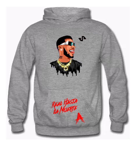 Poleron Estampado Con Diseño Anuel Real Hasta La Muerte