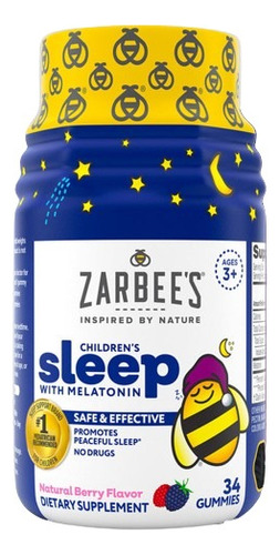 Zarbee´s Sleep Melatonina Para Niños 34 Gomitas