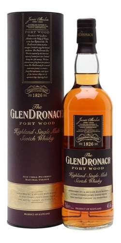Imagen 1 de 8 de Whisky The Glendronach Port Wood 750ml En Estuche