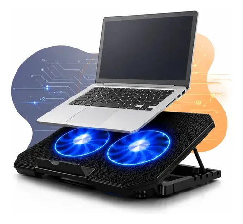 Suporte Notebook Base Led Refrigerada Ventilação Silenciosa Cor P...