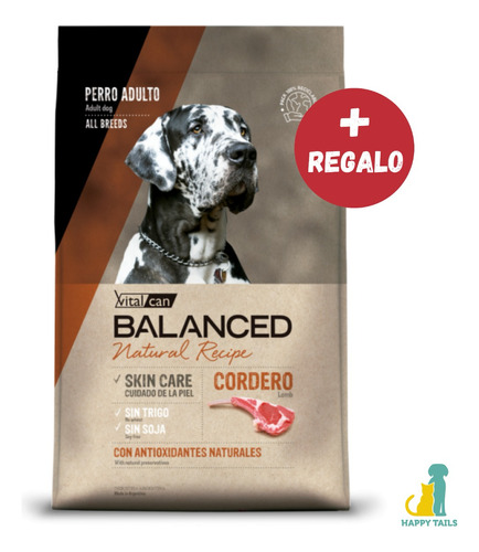 Vital Can Balanced Natural Recipe Cordero X 15 Kg 