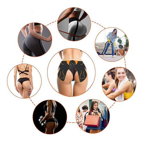 Estimulador Eléctrico Ems Hips Muscle Trainer Para Glúteos