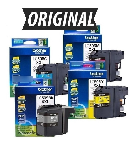 Kit 4 Cartuchos Brother Dcp-j105, Dcp-j100, Mfc-j200