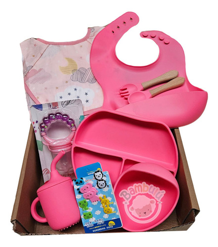 Box Plato Silicona Bebe Alimentación Complementaria