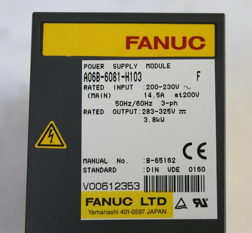 Fanuc A06b-6081-h103 / Power Supply Module (Reacondicionado)