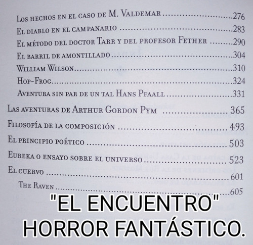 Imagen 4 de 4 de Libro De Obras Maestras De Edgar Alan Poe.