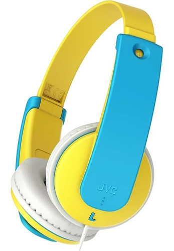 Audífonos Jvc Para Niños Con Limitador De Sonido Ha-kd7 Color Amarillo