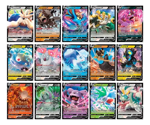 07 Cartas Pokemon Ultra Rara Nenhuma Repetida Original Copag