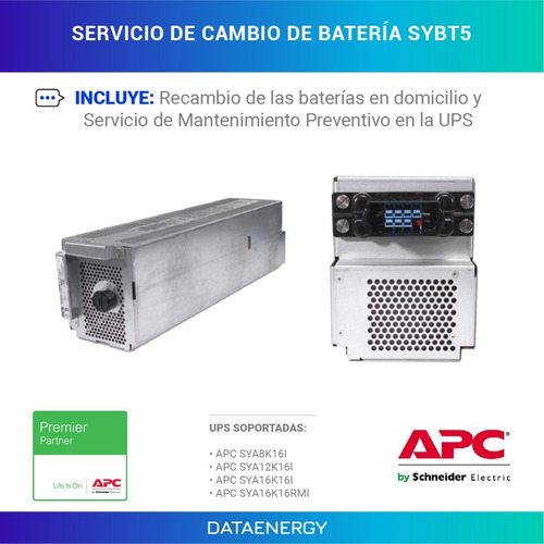 Cambio Batería Ups Apc Symmetra Lx Sybt5 + Mant. Preventivo