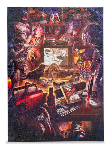 Rompecabezas Toynk Monster Mayhem 1000 Piezas Rachid Loft