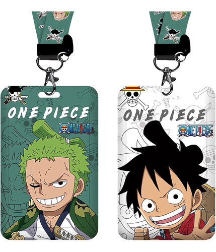 Lanyard Porta Carnet Id One Piece Luffy Zoro Anime 