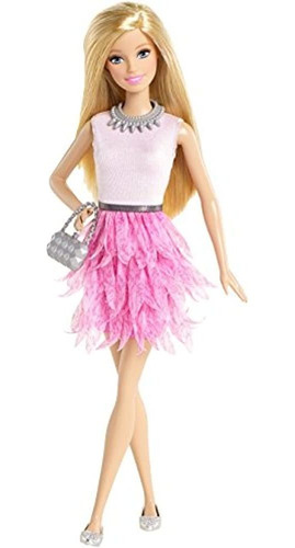 Barbie Fashionistas Barbie Doll, Vestido Rosa Con Volantes