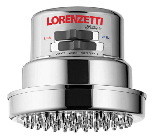 Regadera Eléctrica De Pared Lorenzetti Loren Shower Tradição Cromada 4400w 127v