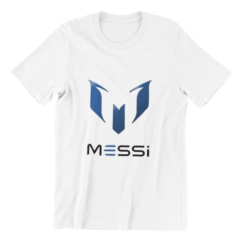 Polera Unisex Messi Futbol Argentino Nombre Estampado Algodo