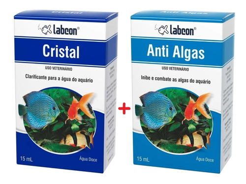 Imagem 1 de 1 de Alcon Labcon Kit Cristal (clarificante) + Anti Algas 15ml 