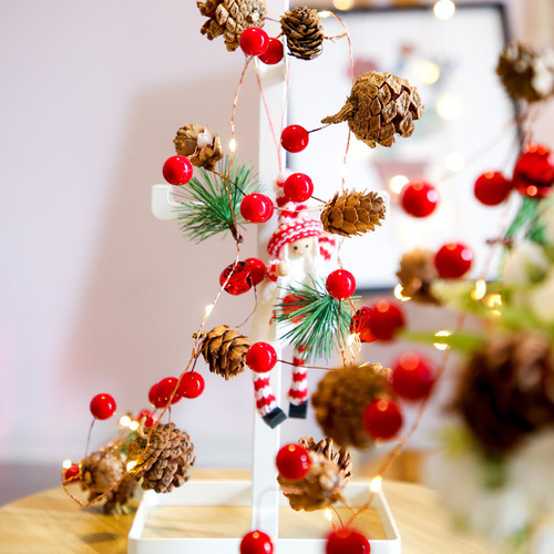 Cadena De Luces Led Navideñas Para Decoración En Forma De Co