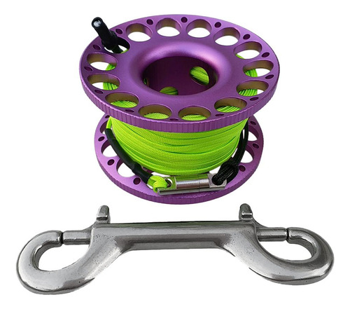 Carrete De Buceo Con Carrete De 98 Pies Carrete De Púrpura