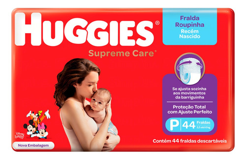 Fraldas Huggies Supreme Care Fralda Roupinha P