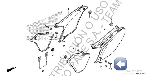 Tornillo De La Tapa Honda Tornado Original 96001-0601600